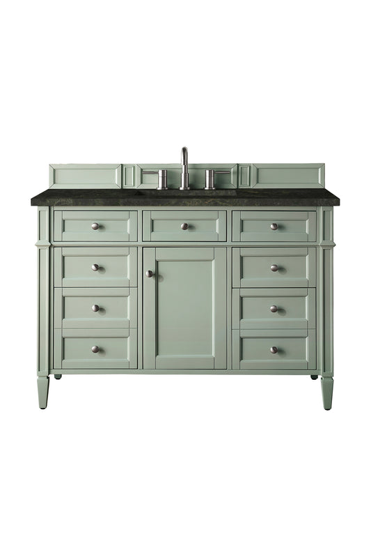 James Martin Vanities Brittany 48" Sage Green Single Vanity With 3 CM Phantome Eclos Top