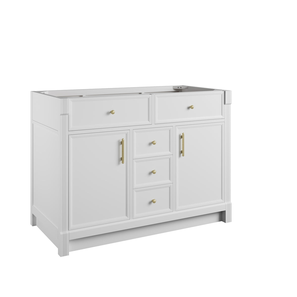 James Martin Vanities Bellshire 48" Bright White Single Vanity With 3 CM Phantome Eclos Top