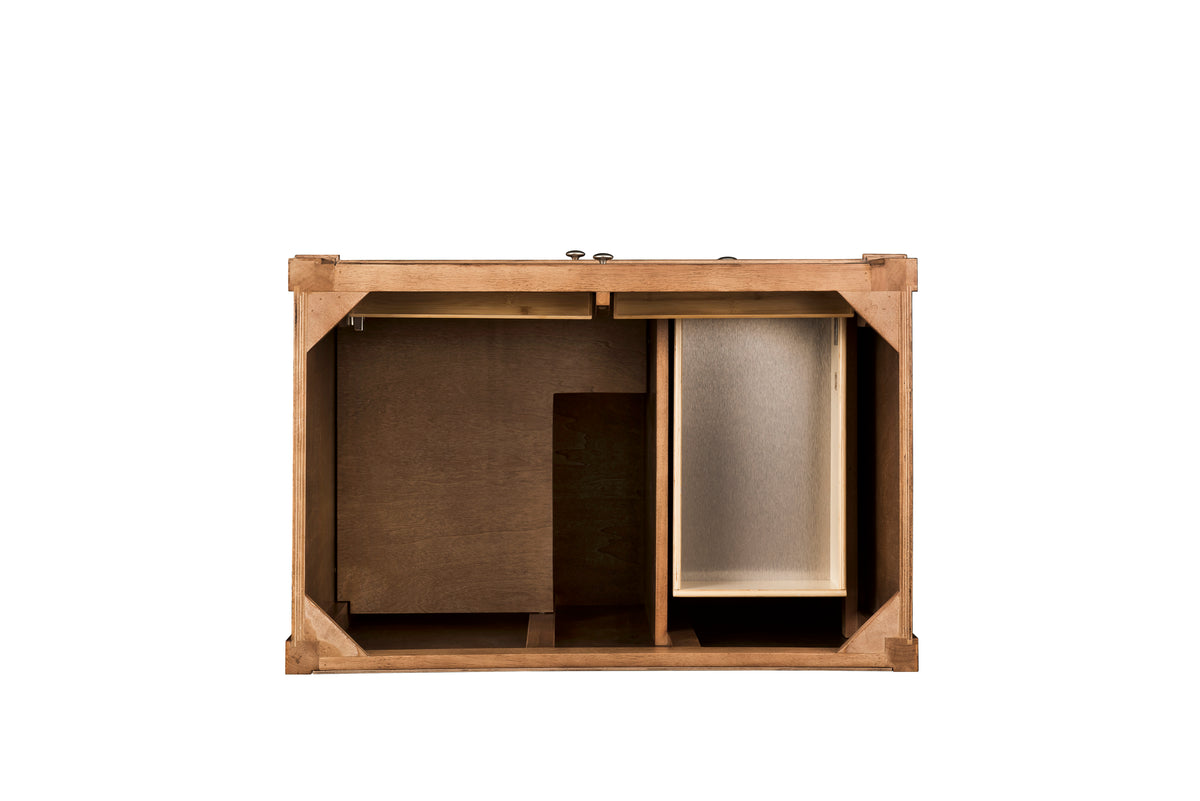 James Martin Vanities Brittany 36" Saddle Brown Single Vanity With 3 CM Phantome Eclos Top