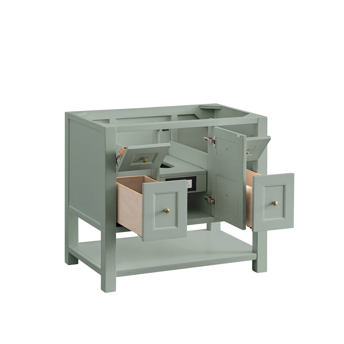 James Martin Vanities Breckenridge 36" Smokey Celadon Single Vanity With 3cm Tajnar Eclos Top