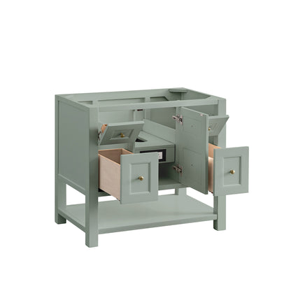 James Martin Vanities Breckenridge 36" Smokey Celadon Single Vanity With 3cm Tajnar Eclos Top