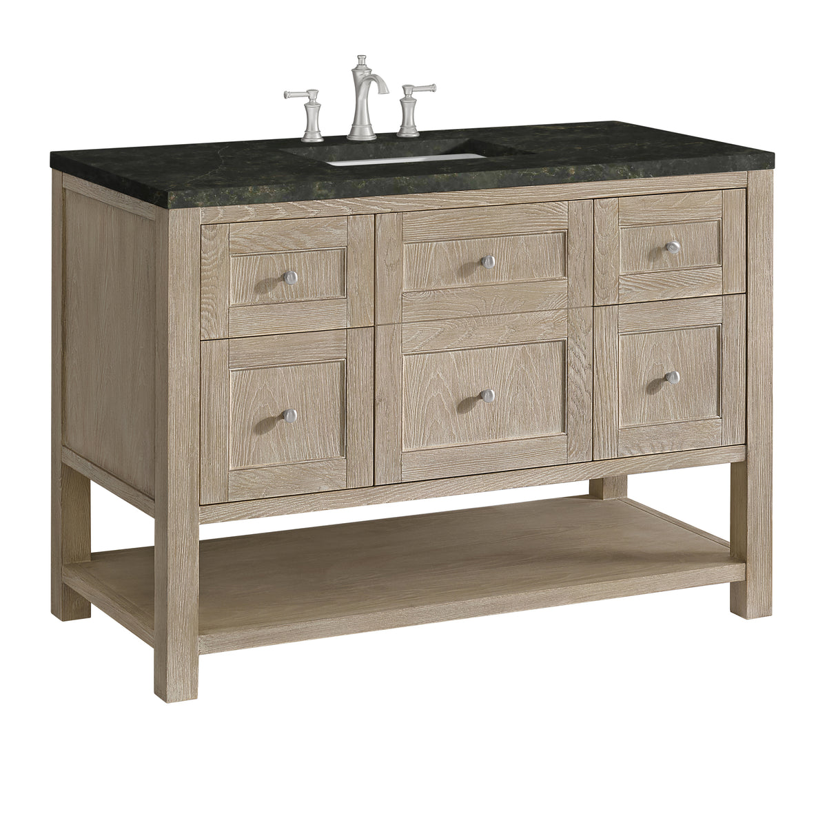 James Martin Vanities Breckenridge 48" Whitewashed Oak Single Vanity With 3cm Phantome Eclos Top