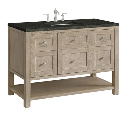 James Martin Vanities Breckenridge 48" Whitewashed Oak Single Vanity With 3cm Phantome Eclos Top