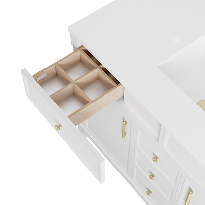 James Martin Vanities Bellshire 48" Bright White Single Vanity Cabinet