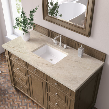 James Martin Vanities Bristol 48" Saddle Brown Single Vanity With 3 CM Tajnar Eclos Top