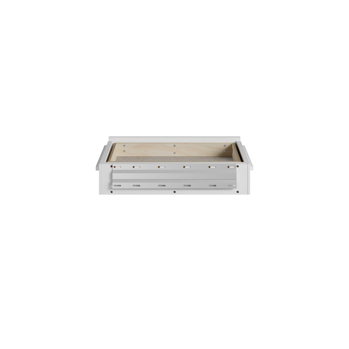 James Martin Vanities Bellshire 24" Bright White Drawer Unit With 3cm Victorian Silver Silestone Top