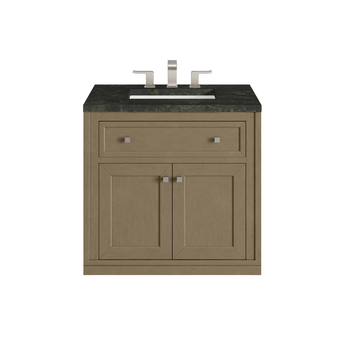 James Martin Vanities Chicago 30" Walnut Whisper Single Vanity With 3 CM Phantome Eclos Top