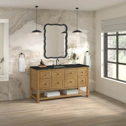 James Martin Vanities Breckenridge 60" Light Natural Oak Single Vanity With 3cm Phantome Eclos Top