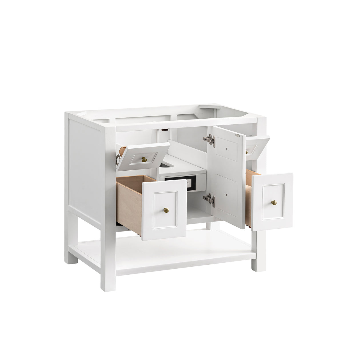 James Martin Vanities Breckenridge 36" Bright White Single Vanity With 3cm Tajnar Eclos Top