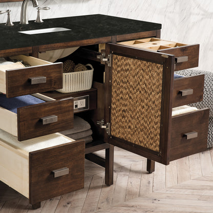 James Martin Vanities Addison 48" Mid-Century Acacia Single Vanity With 3 CM Phantome Eclos Top