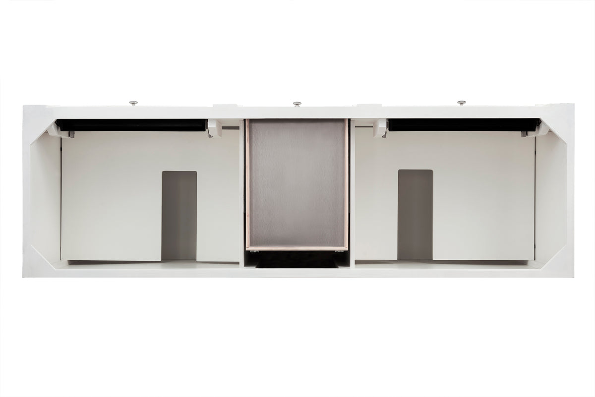James Martin Vanities Bristol 72" Bright White Double Vanity With 3 CM Tajnar Eclos Top