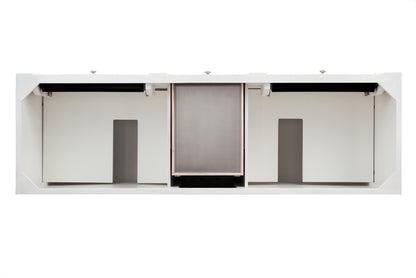 James Martin Vanities Bristol 72" Bright White Double Vanity With 3 CM Tajnar Eclos Top