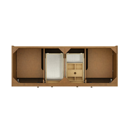 James Martin Vanities Laurent 60" Honey Oak Double Vanity Cabinet
