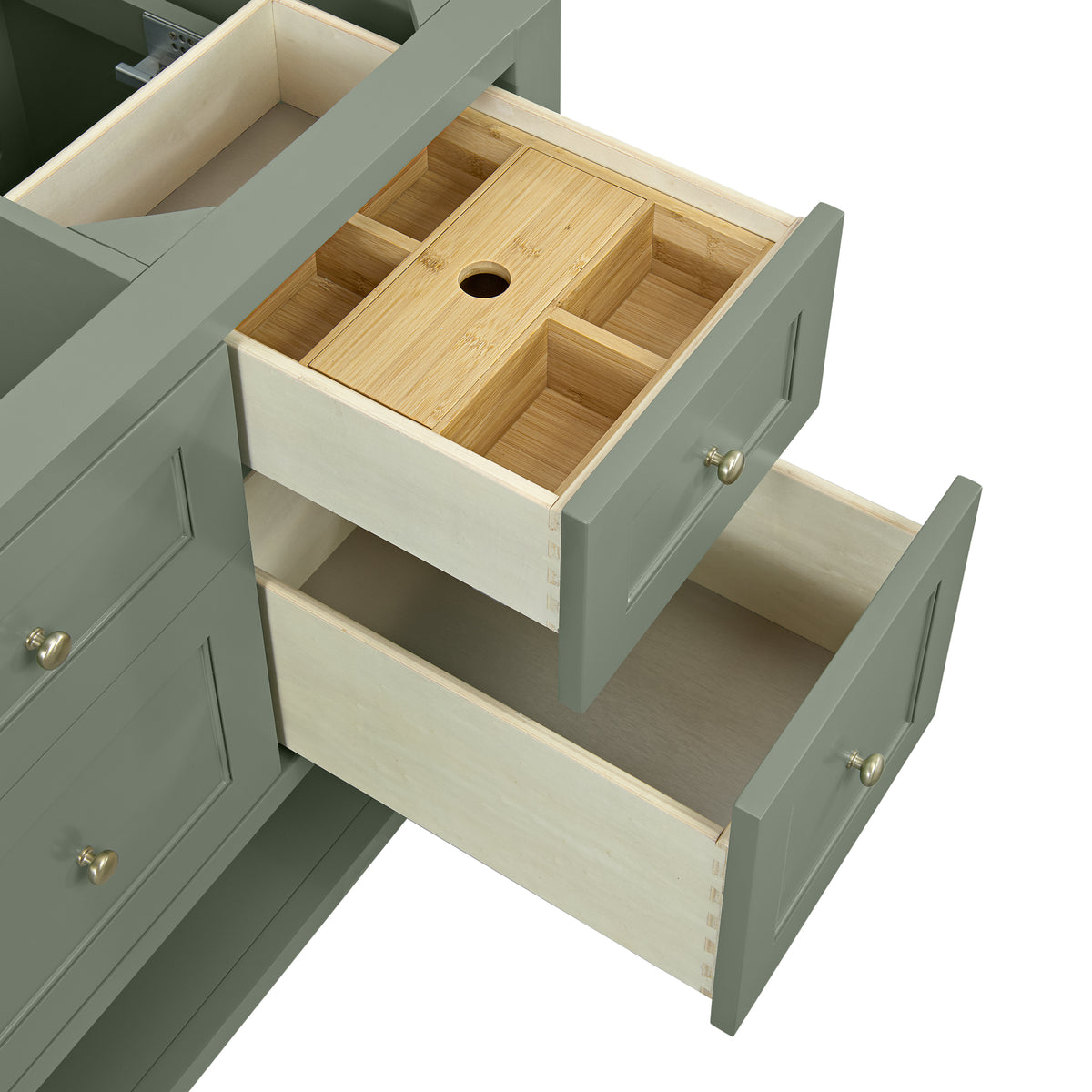 James Martin Vanities Breckenridge 60" Smokey Celadon Single Vanity With 3cm Phantome Eclos Top