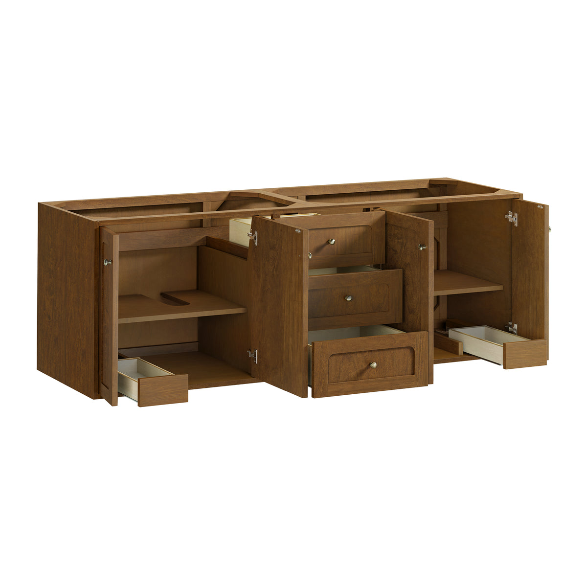 James Martin Vanities Laurent 72" Honey Oak Double Vanity Cabinet