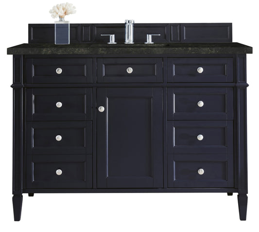 James Martin Vanities Brittany 48" Victory Blue Single Vanity With 3 CM Phantome Eclos Top