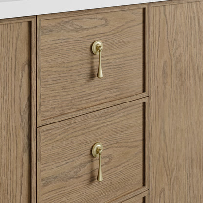 James Martin Vanities Kinnsden 72" Weathered Oak Double Vanity Cabinet