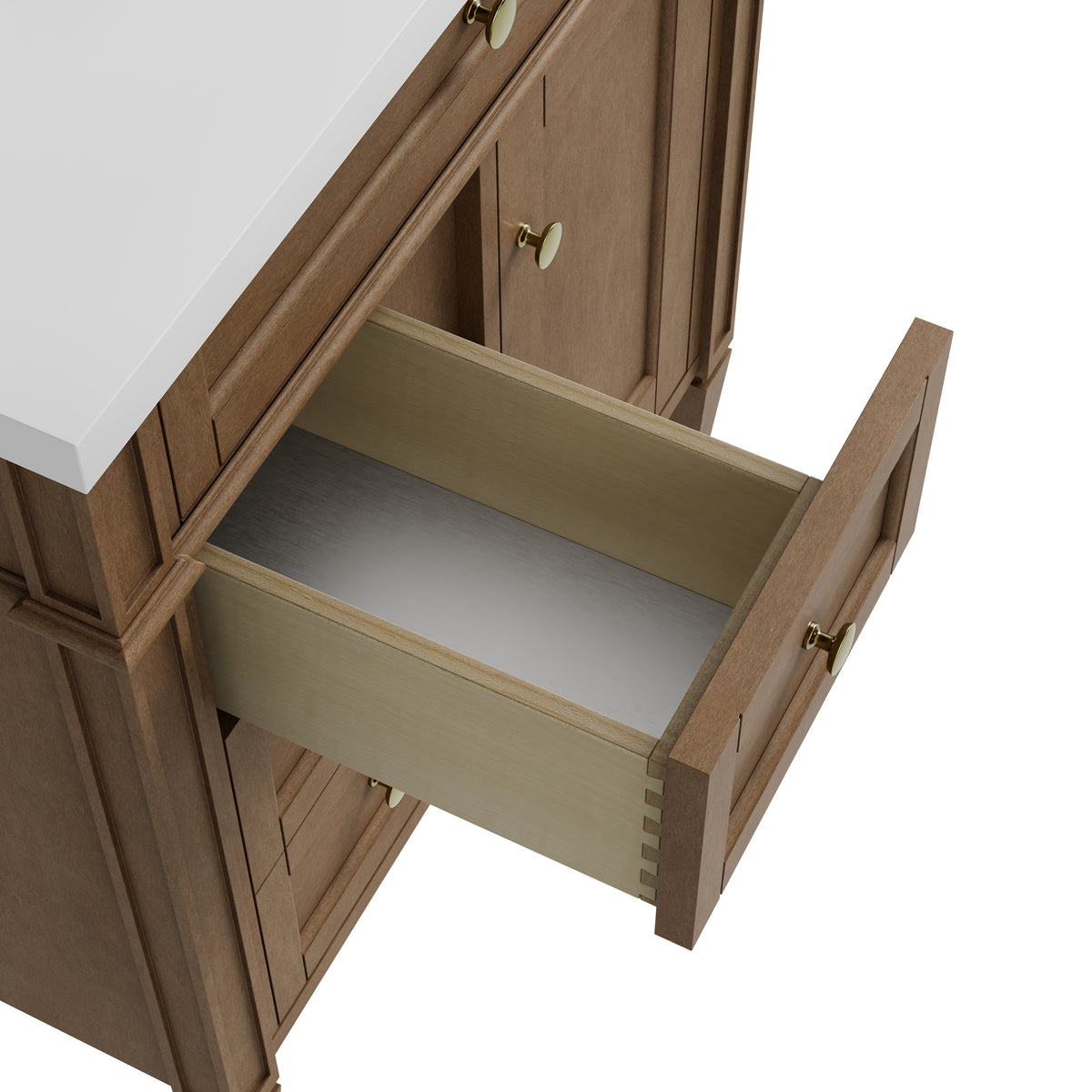 James Martin Vanities Brittany 30" Pecan Single Vanity Cabinet