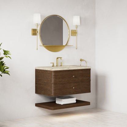 James Martin Vanities Allamari 36" Sable Single Vanity With 3 CM Tajnar Eclos Top