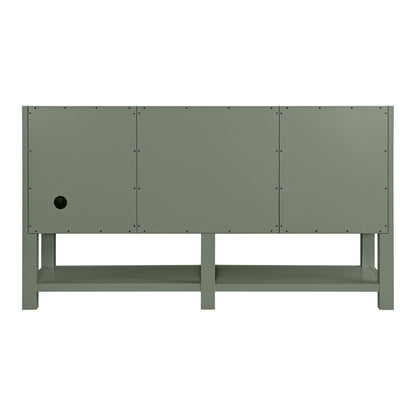 James Martin Vanities Breckenridge 60" Smokey Celadon Double Vanity With 3cm Phantome Eclos Top