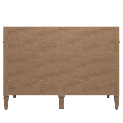 James Martin Vanities Brittany 48" Pecan Single Vanity With 3 CM Victorian Silver Silestone Top