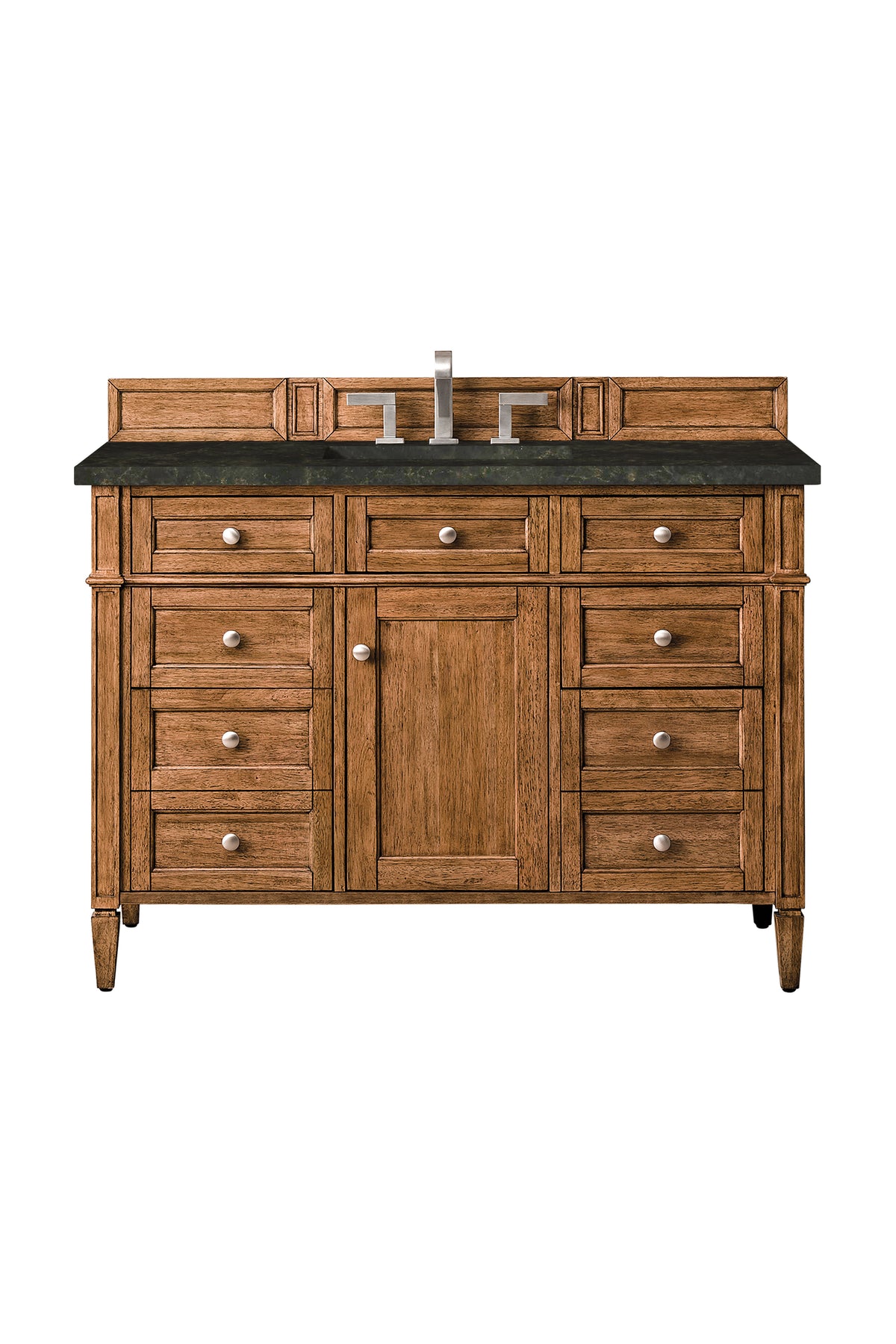 James Martin Vanities Brittany 48" Saddle Brown Single Vanity With 3 CM Phantome Eclos Top