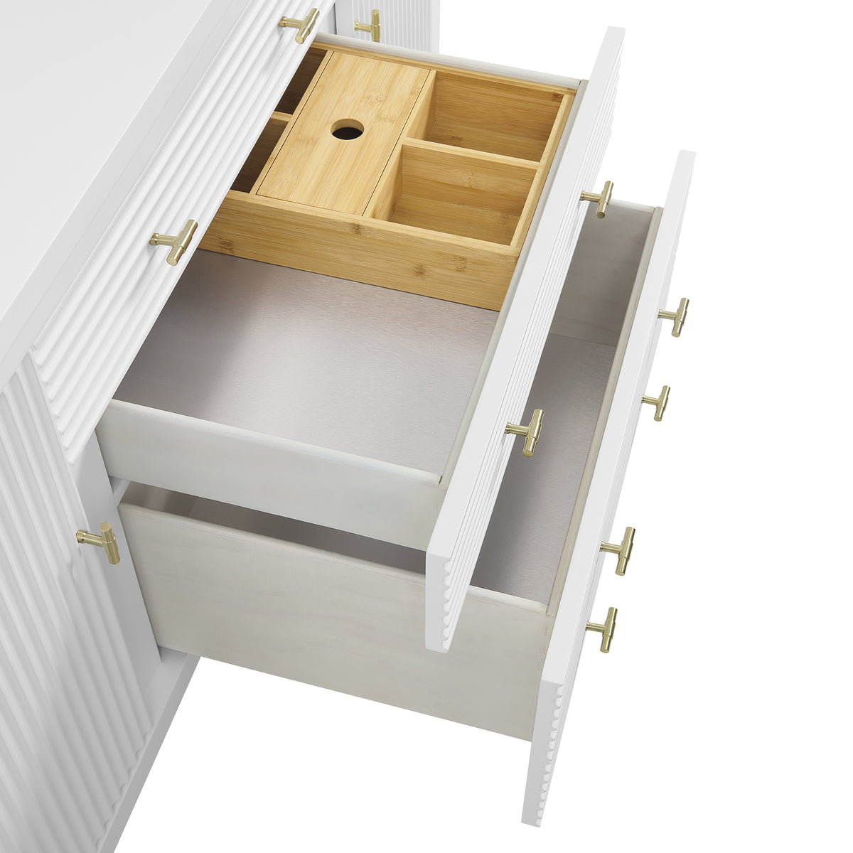 James Martin Vanities Myrrin 60" Bright White Double Vanity Bright