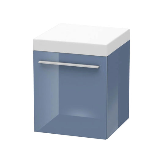 Duravit X-Large 16" x 16" x 20" Stone Blue High Gloss Finish Mobile Storage Unit (XL270404747)
