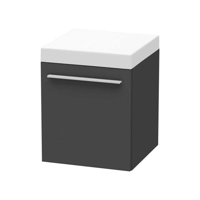 Duravit X-Large 16" x 16" x 20" Graphite Finish Mobile Storage Unit (XL270404949)