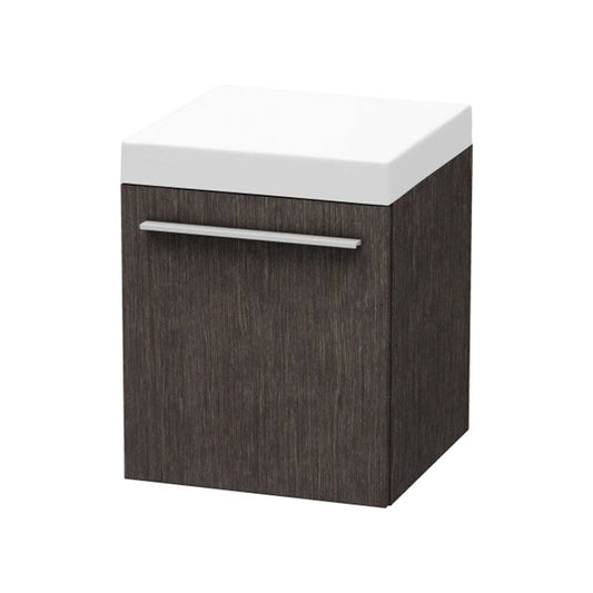 Duravit X-Large 16" x 16" x 20" Dark Brushed Oak Finish Mobile Storage Unit (XL270407272)