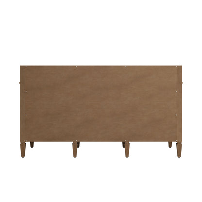 James Martin Vanities Brittany 60" Pecan Double Vanity With 3 CM Lime Delight Silestone Top
