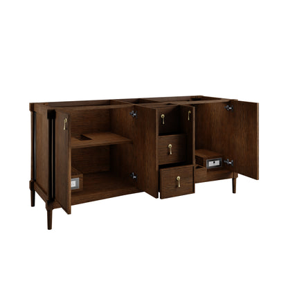 James Martin Vanities Kinnsden 72" Sable Oak Double Vanity Cabinet