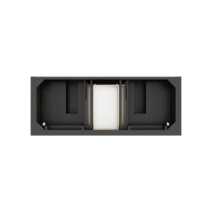 James Martin Vanities Brookfield 60" Black Onyx Double Vanity With 3 CM Tajnar Eclos Top