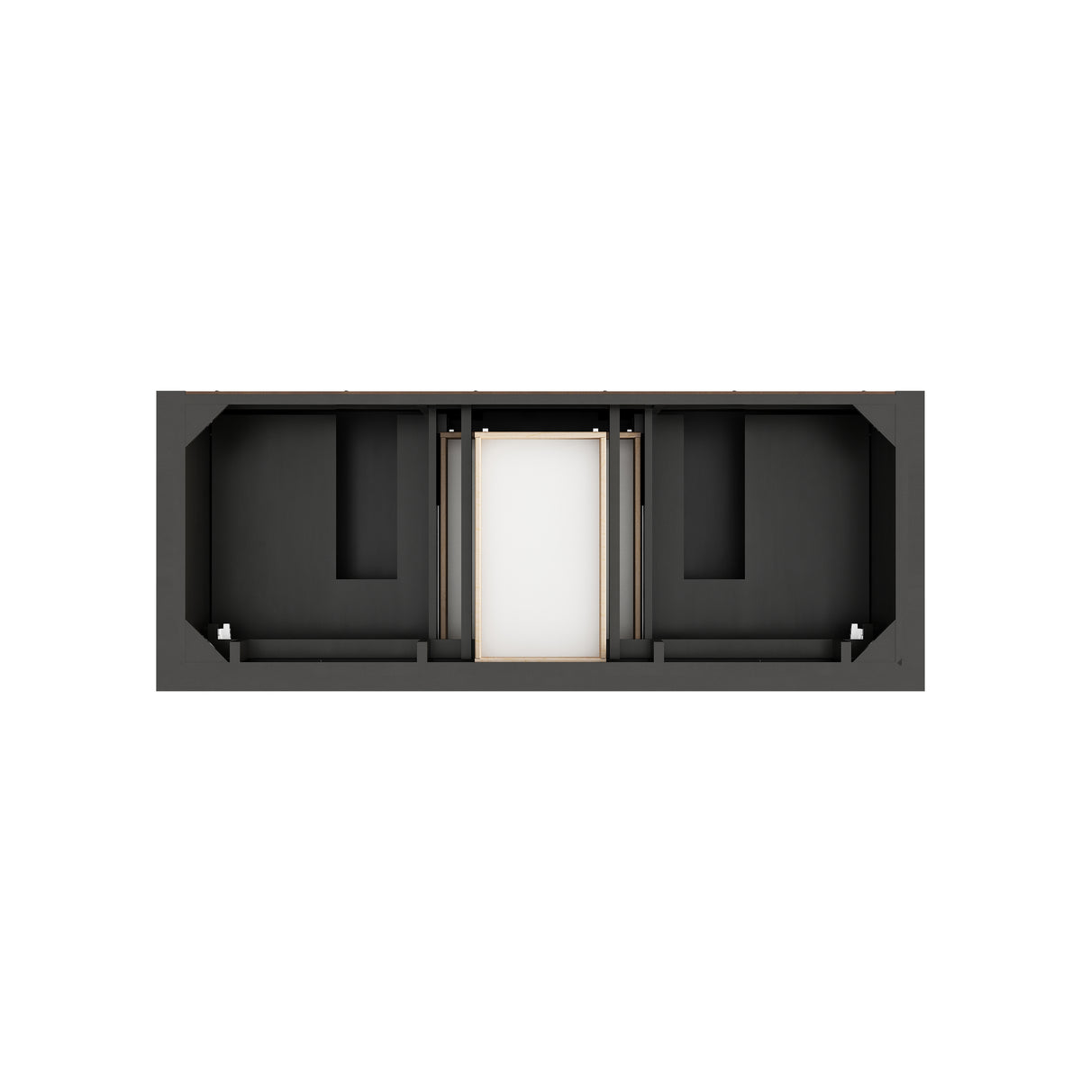 James Martin Vanities Brookfield 60" Black Onyx Double Vanity With 3 CM Phantome Eclos Top