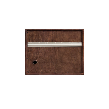 James Martin Vanities Amberly 30" Mid-Century Walnut Single Vanity With 3 CM Phantome Eclos Top