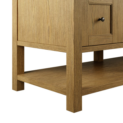 James Martin Vanities Breckenridge 84" Light Natural Oak Double Vanity Cabinet