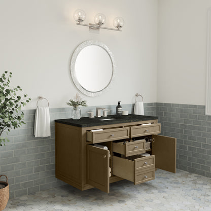 James Martin Vanities Chicago 48" Walnut Whisper Single Vanity With 3 CM Phantome Eclos Top
