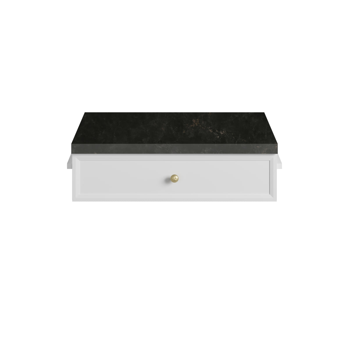 James Martin Vanities Bellshire 24" Bright White Drawer Unit With 3cm Phantome Eclos Top