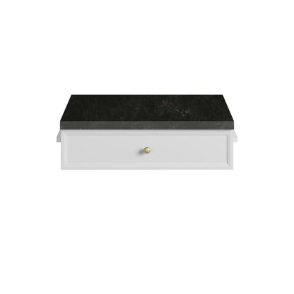 James Martin Vanities Bellshire 24" Bright White Drawer Unit With 3cm Phantome Eclos Top
