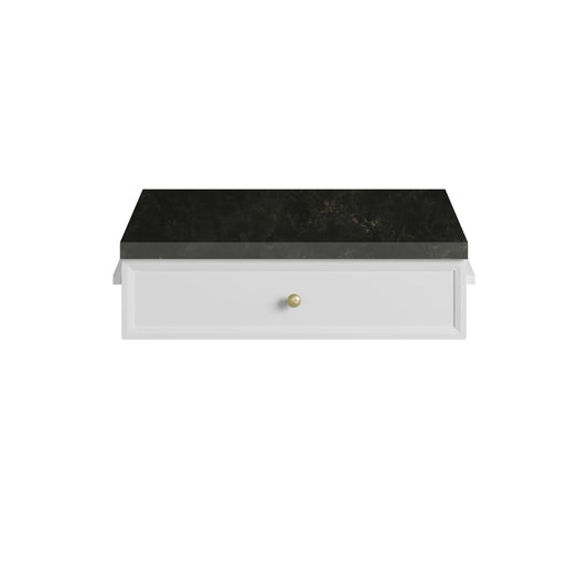 James Martin Vanities Bellshire 24" Bright White Drawer Unit With 3cm Phantome Eclos Top