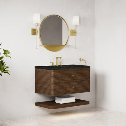 James Martin Vanities Allamari 36" Sable Single Vanity With 3 CM Phantome Eclos Top