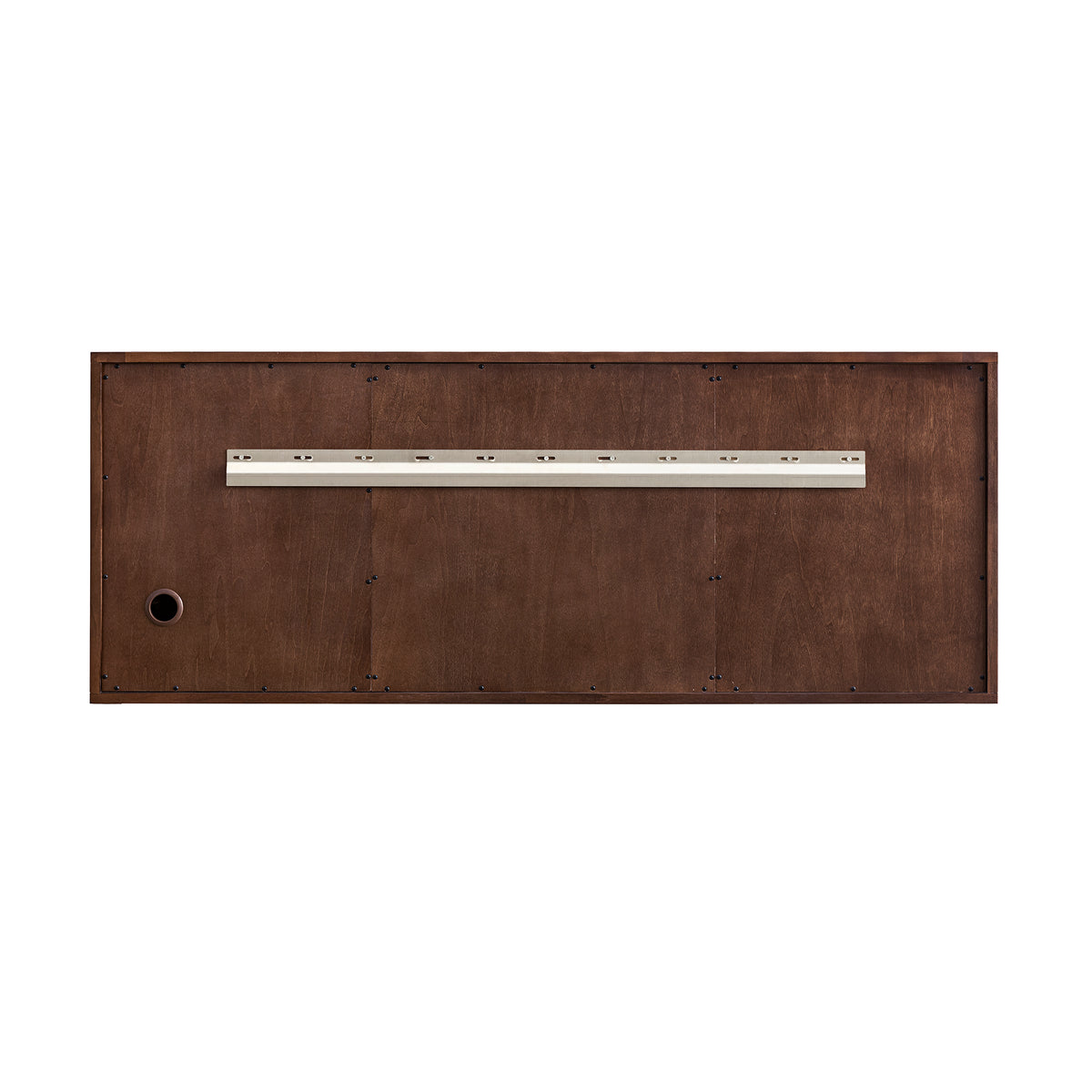 James Martin Vanities Amberly 60" Mid-Century Walnut Double Vanity With 3 CM Phantome Eclos Top