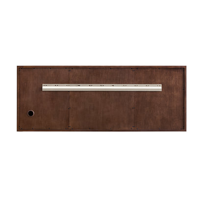 James Martin Vanities Amberly 60" Mid-Century Walnut Double Vanity With 3 CM Tajnar Eclos Top