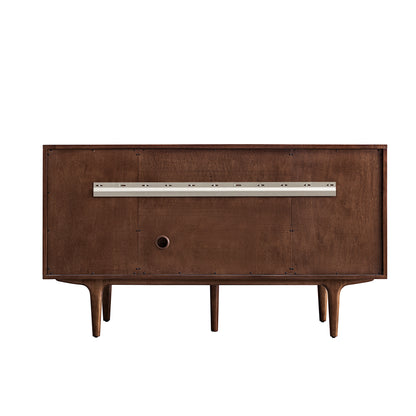 James Martin Vanities Amberly 60" Mid-Century Walnut Single Vanity With 3 CM Tajnar Eclos Top