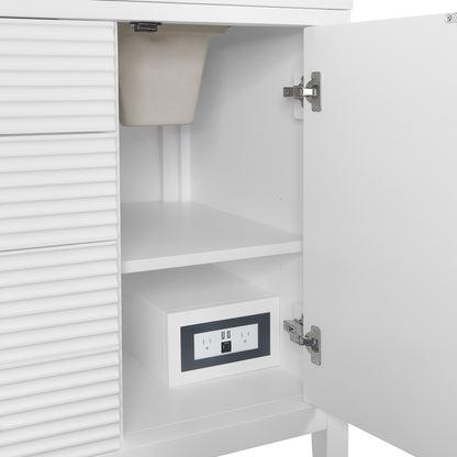 James Martin Vanities Myrrin 60" Bright White Double Vanity Bright