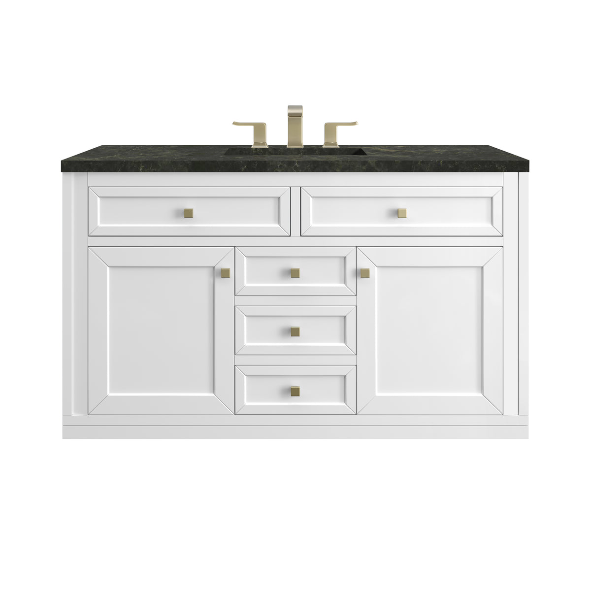 James Martin Vanities Chicago 48" Glossy White Single Vanity With 3 CM Phantome Eclos Top