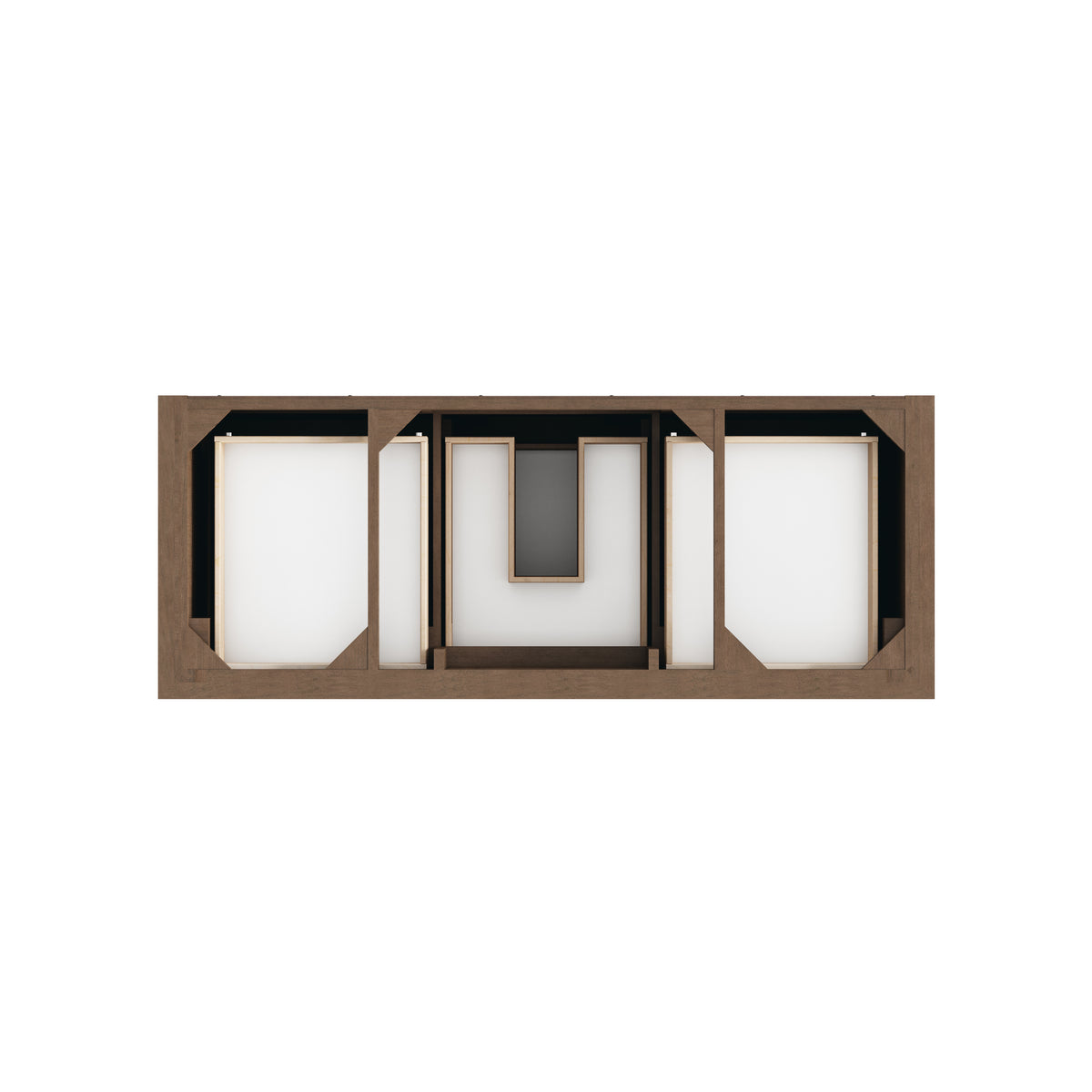 James Martin Vanities Brookfield 60" Pecan Single Vanity With 3 CM Phantome Eclos Top