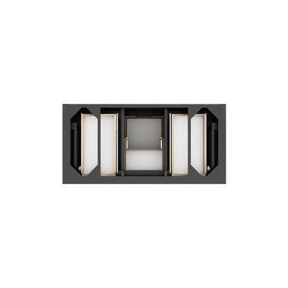 James Martin Vanities Brookfield 48" Black Onyx Single Vanity With 3 CM Tajnar Eclos Top
