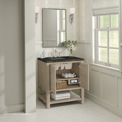 James Martin Vanities Breckenridge 30" Whitewashed Oak Single Vanity With 3cm Phantome Eclos Top