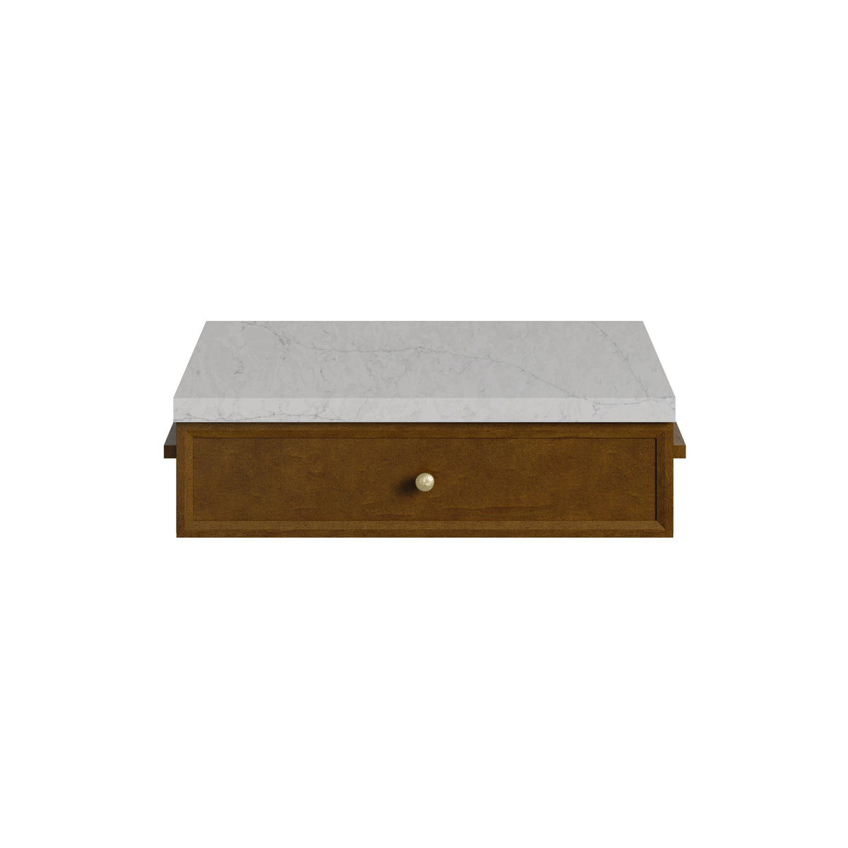 James Martin Vanities Bellshire 24" Honey Oak Drawer Unit With 3cm Eternal Jasmine Pearl Silestone Top